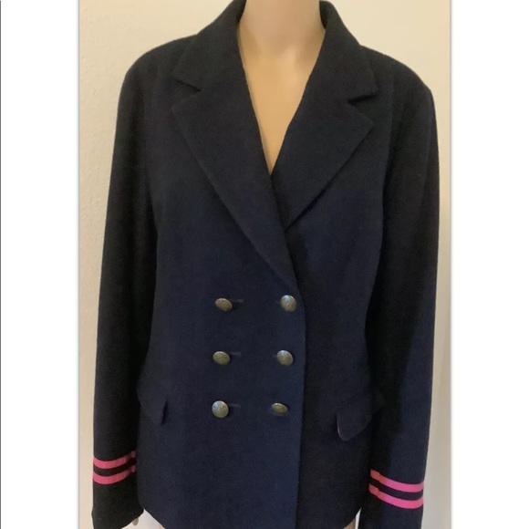 American Eagle Outfitters Women’s Wool Coat Jacket sz XL blue - Picture 4 of 14